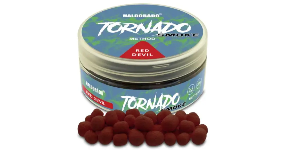 Výhodná Nabídka Haldorádó Method Wafter Tornado Smoke 30 g 6+8 mm - Red Devil