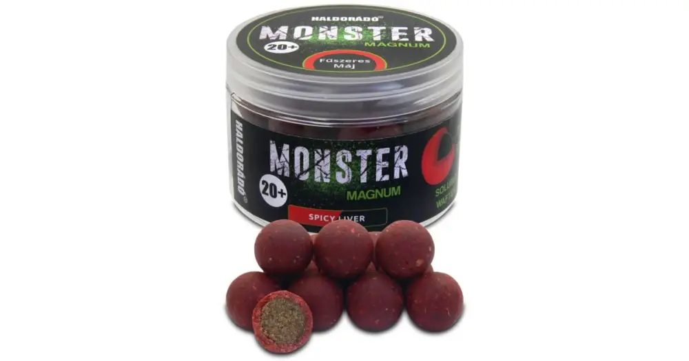 Jen Po Omezenou Doba Haldorádó Boilie Wafters Boilies Monster Magnum 80 g 20 mm - Pikantní Játra