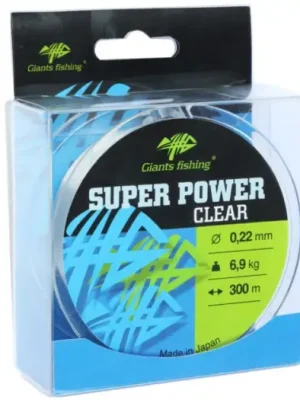 Zlevněný Giants Fishing Vlasec Super Power Clear 300 m - 0,28 mm 10,8 kg