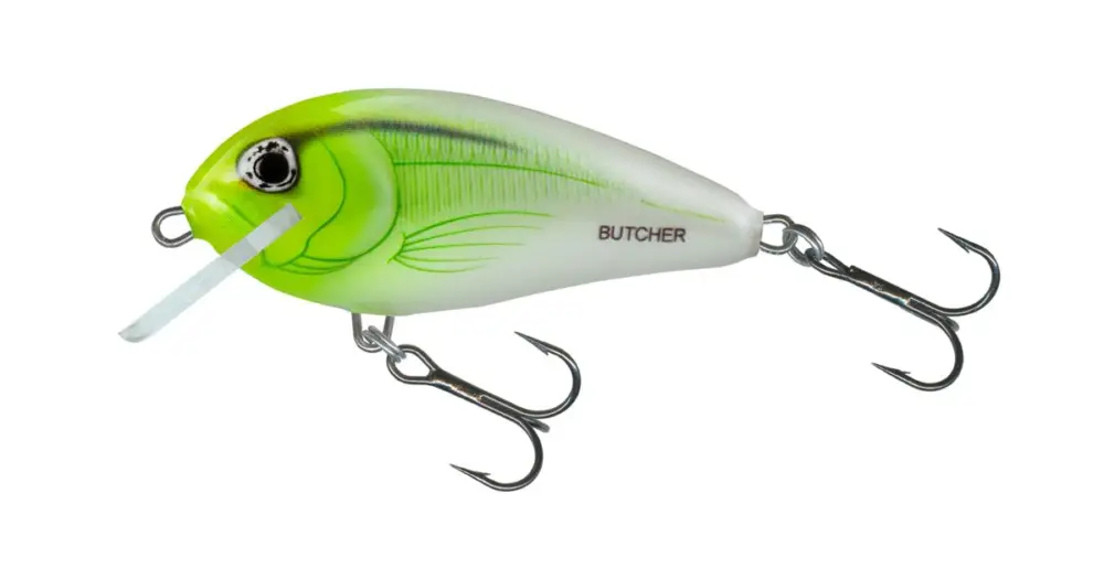 Nízká Cena Salmo Wobler Butcher Floating White Flash Yellow 5 cm 5 g