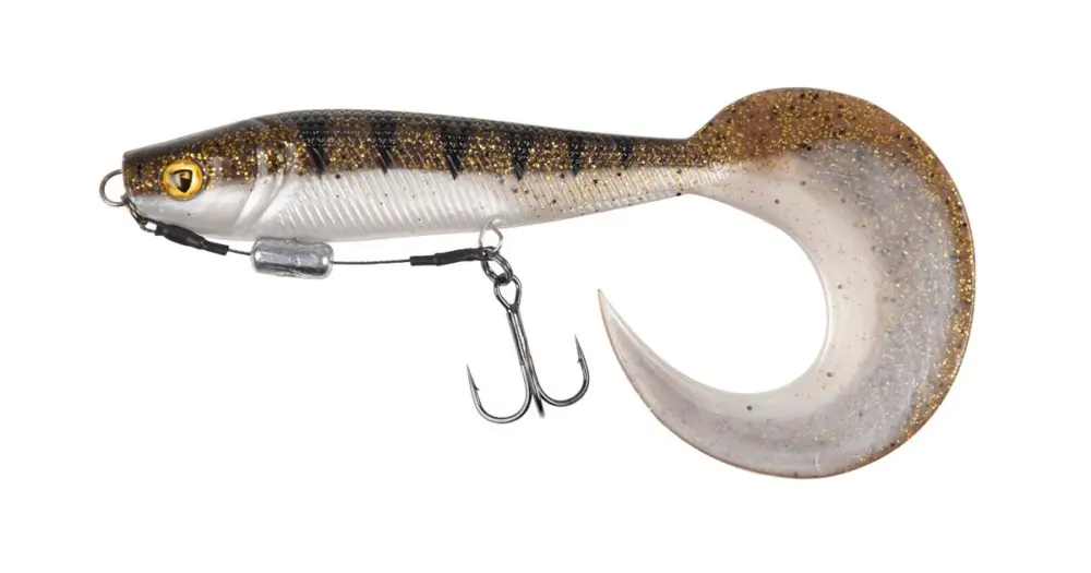 Fox Rage Gumová Nástraha Pro Grub Loaded UV Glitter Perch - 16 cm Nová Kolekce