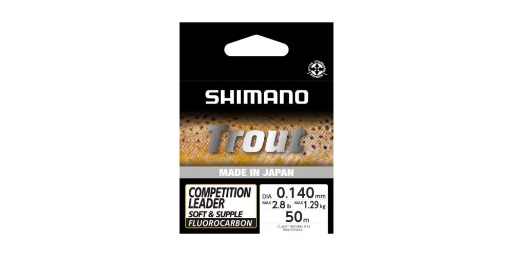 Ověřený Shimano Fluorocarbon Line Trout Competition Fluoro 50 m - 0,14 mm 1,29 kg