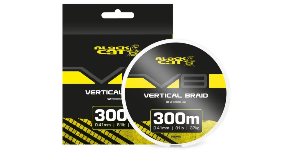 Super Cena Black Cat Splétaná Šňůra V8-Line 300 m - 0,41 mm 37 kg