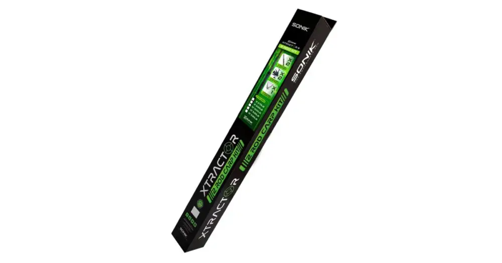 Víkendová Akce Sonik Set 2 Prutů s Navijáky a Podběrákem Xtractor+ 2 Rod Carp Kit 3 m 3 lb