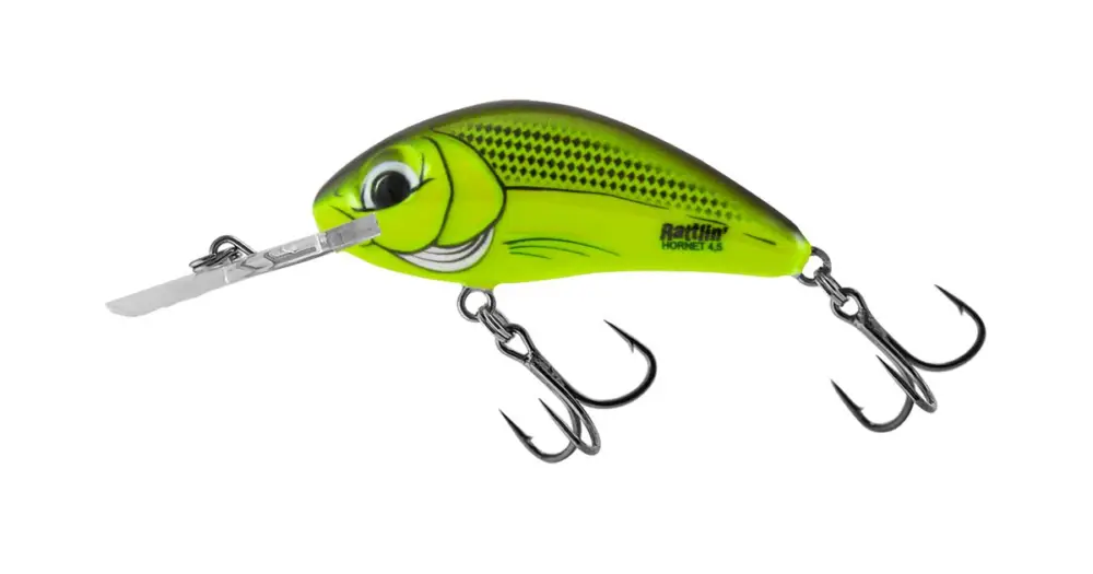 Cenově Výhodný Salmo Wobler Rattlin Hornet Floating Chartreuse