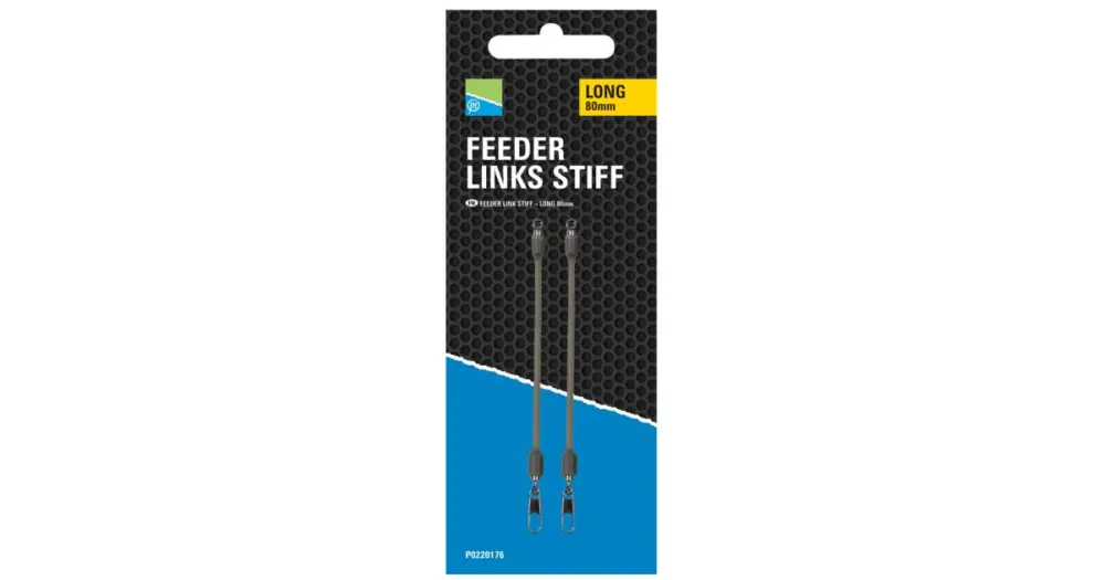 Odeslání Ihned Preston Innovations Závěska Feeder Links Stiff 2 ks - Long 80 mm