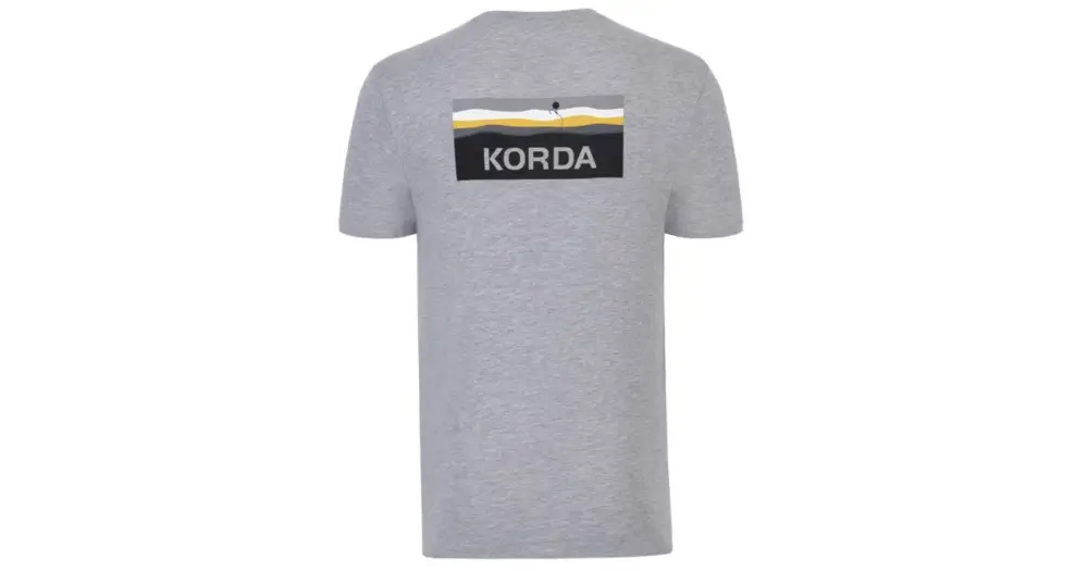 Korda Tričko Lakebed Tee Grey - M Zlevněný