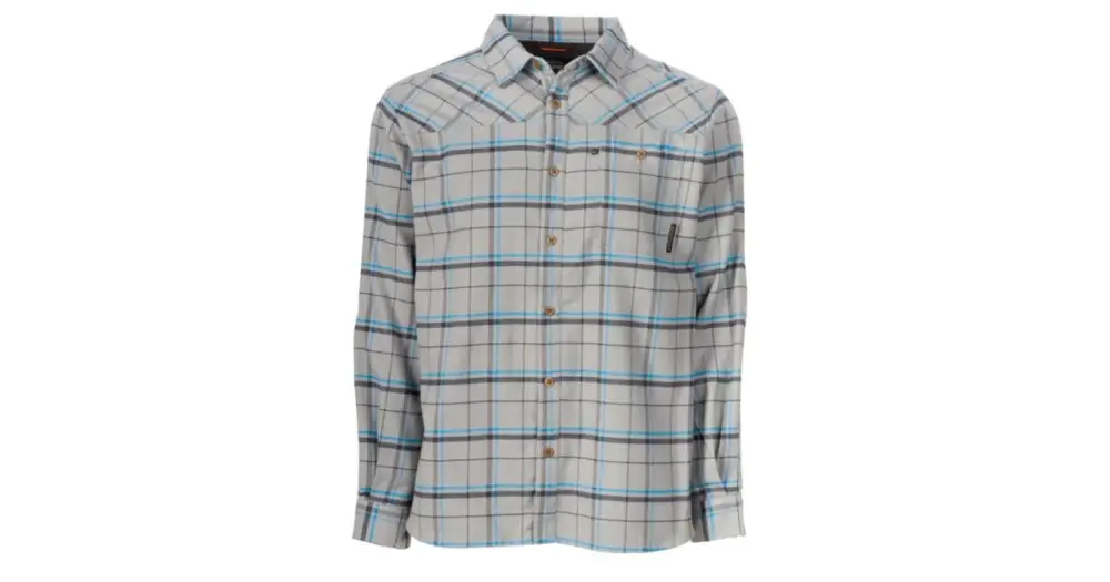 Grundéns Košile Steelhead Flannel Metal Plaid - L Oblíbený