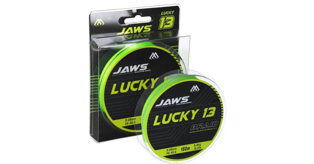 Pouze Dnes Mikado Splétaná Šňůra Jaws Lucky 13 Fluo Zelená 150 m - 0,16 mm 13 kg