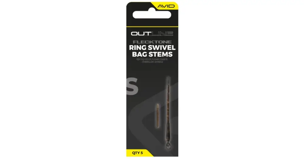 Akce Avid Carp Montáž Outline FleckTone Ring Swivel Bag Stems