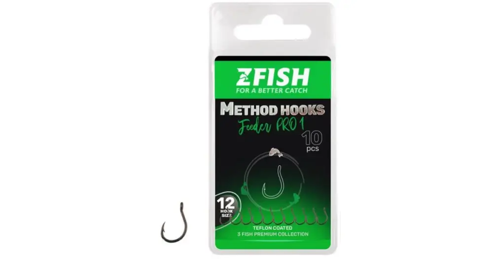 Zfish Háčky Method Feeder Pro 1 10 ks - Velikost 14 Ihned K Objednání