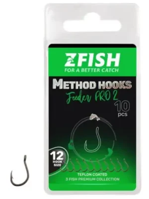 Zlevněný Zfish Háčky Method Feeder Pro 2 10 ks - Velikost 8