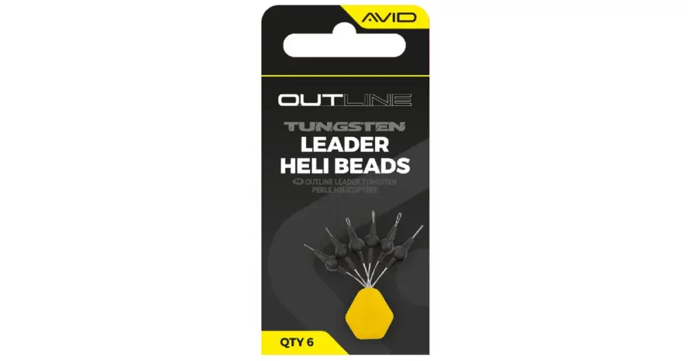 Avid Carp Zarážky Outline Tungsten Leader Heli Beads Cenová Bomba