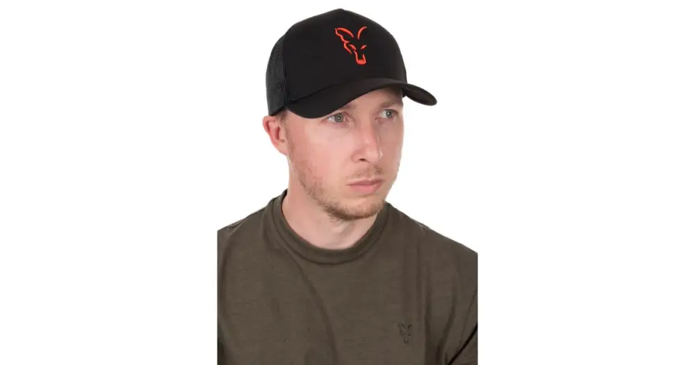 Fox Kšiltovka Collection Trucker Cap Black Orange Přímo Od Výrobce