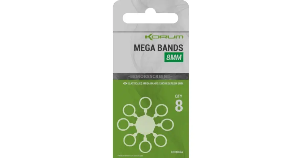 Speciální Cena Korum Kroužky Smokescreen Mega Bands - 8 mm
