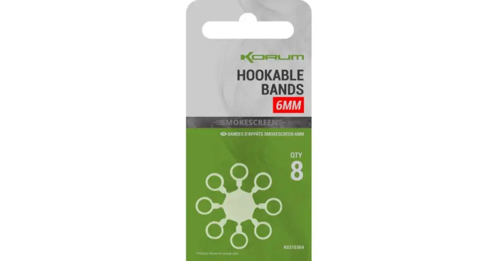Kup Teď Korum Kroužky Smokescreen Hookable Bands - 8 mm