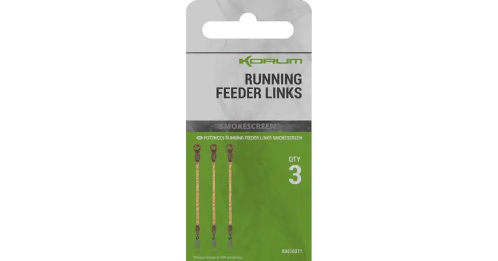 Korum Montáž Smokescreen Running Feeder Links 3 ks Finální Výprodej