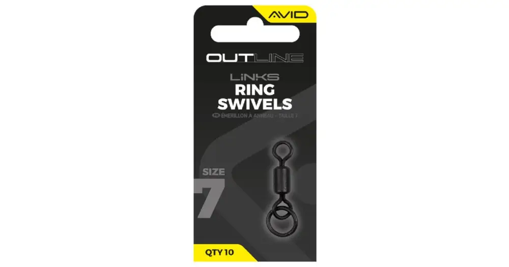 Avid Carp Obratlík s Kroužkem Outline Ring Swivel - Velikosti 7 Bezpečná Platba