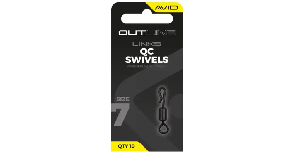 Bezpečná Platba Avid Carp Obratlík Outline QC Swivel Velikosti 7