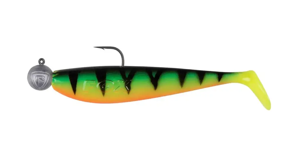 Sleva Fox Rage Gumová Nástraha Loaded Zander Pro Shad UV Firetiger - 12 cm 15 g