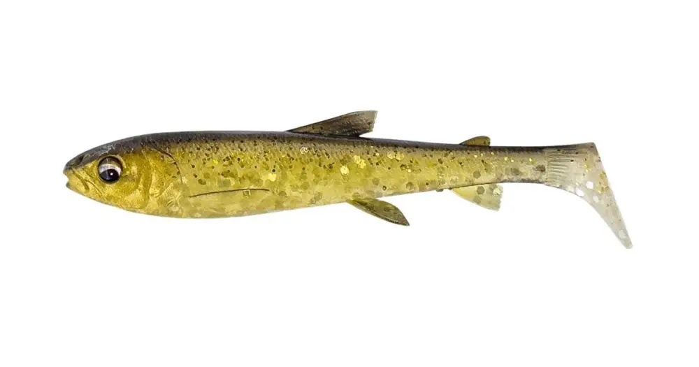 Savage Gear Gumová Nástraha 3D Whitefish Shad Black Gold- 9 cm 7 g Sezónní Sleva