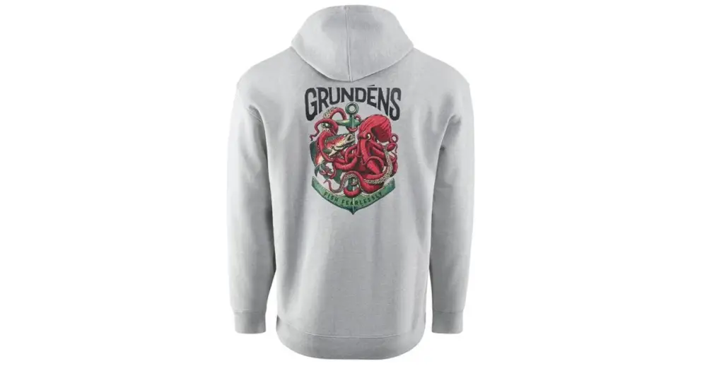 Speciální Cena Grundéns Mikina Displacement DWR Hoodie Octo-Trout Athletic Heather - XXXL