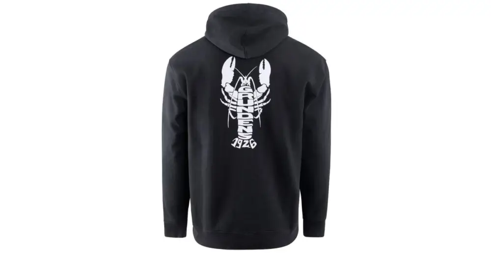Must-Have Grundéns Mikina Eat Your Words DWR HD Hoodie Black Lobster Graphic - XXL