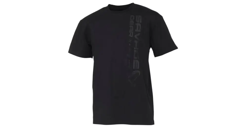 Savage Gear Tričko Vertical Logo Tee Black - S Akční Nabídka