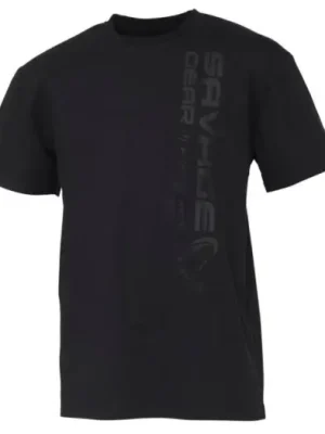 Akce Savage Gear Tričko Vertical Logo Tee Black - XL
