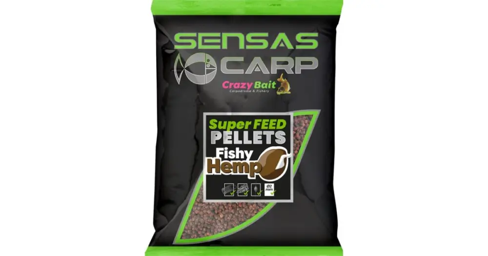 Sensas Pelety Super Feed Fishy Hemp 650 g Jen Po Omezenou Doba