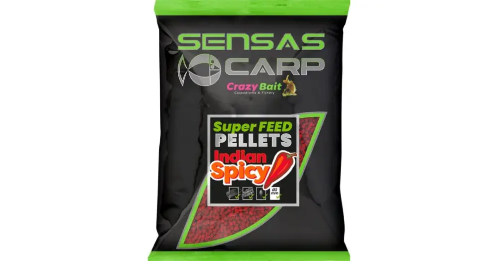 Horká Nabídka Sensas Pelety Super Feed Indian Spicy 650 g - 4 mm