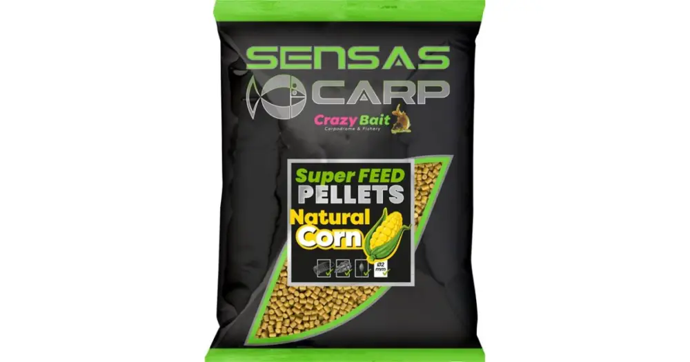 Sensas Pelety Super Feed Natural Corn 650 g - 2 mm Horká Nabídka
