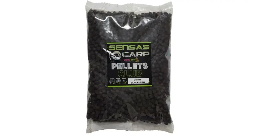 Sensas Pelety Club Black Fish 800 g - 8 mm Tovární Cena
