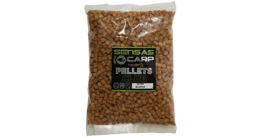 Sensas Pelety Club Scopex 800 g - 8 mm Horká Nabídka