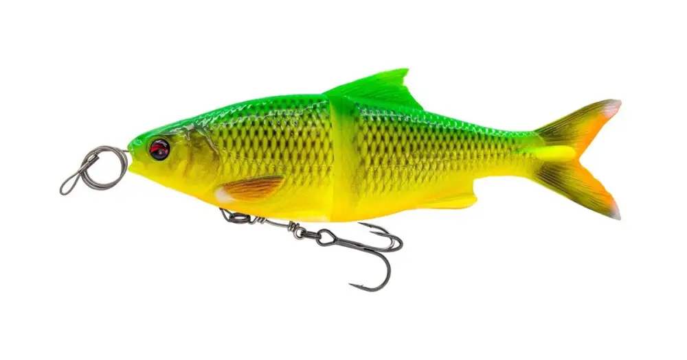 Savage Gear Gumová Nástraha 3D Line Thru Glide Roach Slow Sinking Fire Roach - 23 cm 170 g Cenová Bomba