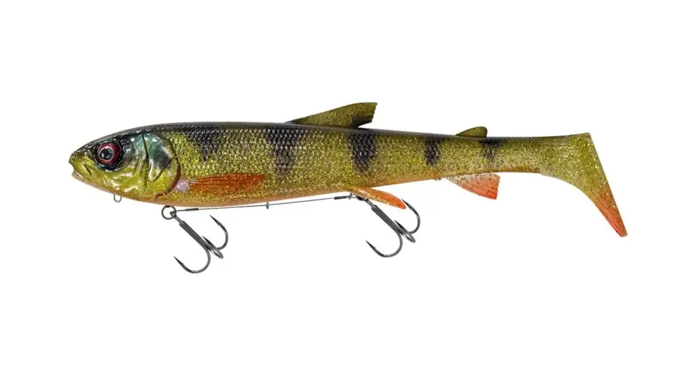 Savage Gear Gumová Nástraha 3D Whitefish Shad XL Moderate Sinking Glitter Perch - 38 cm 450 g Finální Výprodej