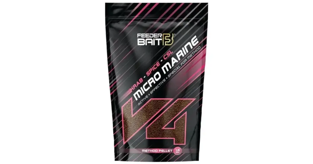 Levný FeederBait Pelety V4 Micro Marine Method Pellet 1,5 mm 800 g