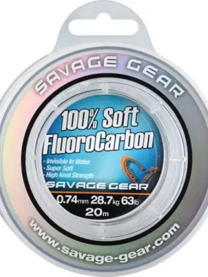Aktuální Savage Gear Fluorocarbon Soft Fluoro Carbon 40 m - Průměr 0,36 mm / Nosnost 8,4 kg 17 lb
