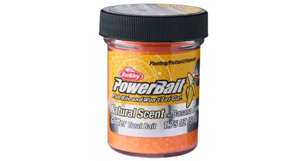 Berkley Těsto Na Pstruhy Natural Glitter Troutbait Banana 50 g - Fluo Oranžová Výprodej