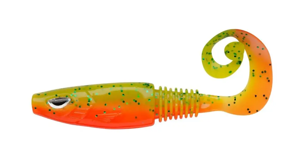 Berkley Gumová Nástraha Sick Curl Greenback Tomato - 8 cm Expresní Doručení