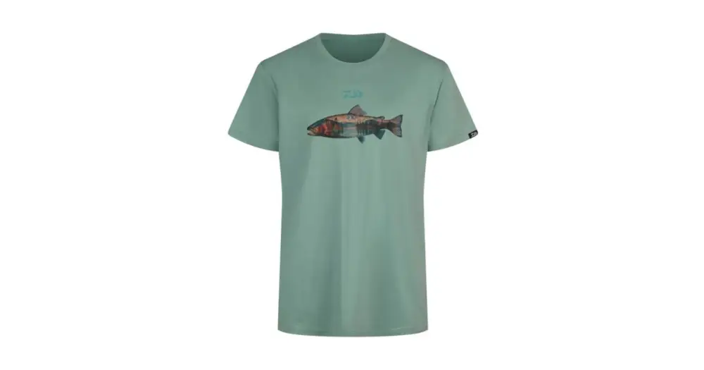Daiwa Tričko T-Shirt Trout - XL Finální Výprodej
