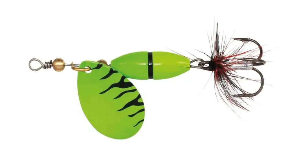 Doprava Zdarma Kinetic Třpytka Fizz Green/Black Ribbon - Velikost Háčku 6 Hmotnost 7 g