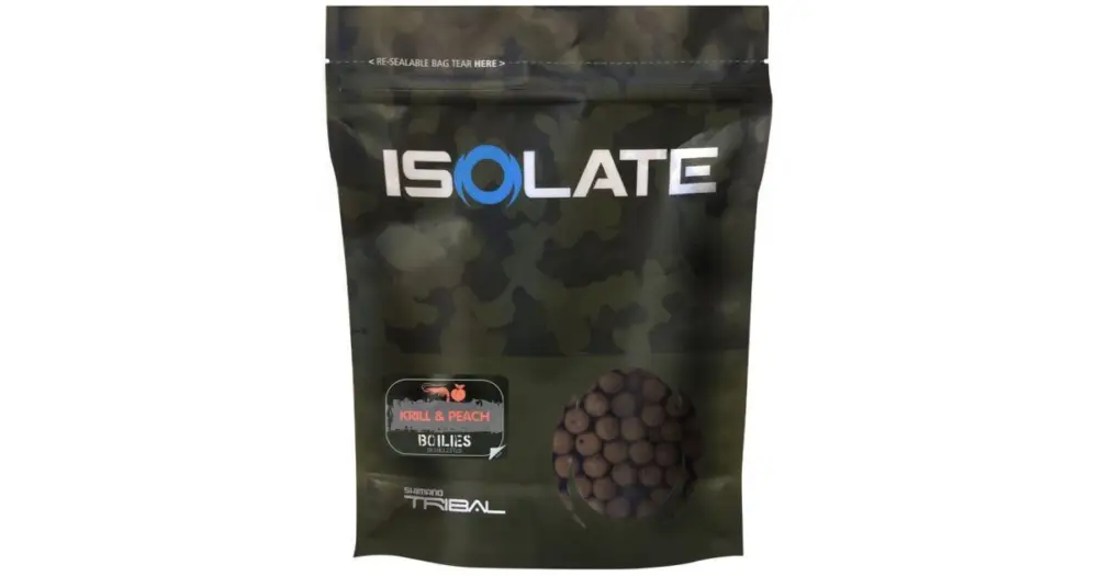 Nízká Cena Shimano Boilie Isolate Krill Peach - 3 kg 24 mm