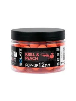 Akce Shimano Plovoucí Boilie Isolate Pop-Up Krill Peach Fluoro Orange - 12 mm 50 g