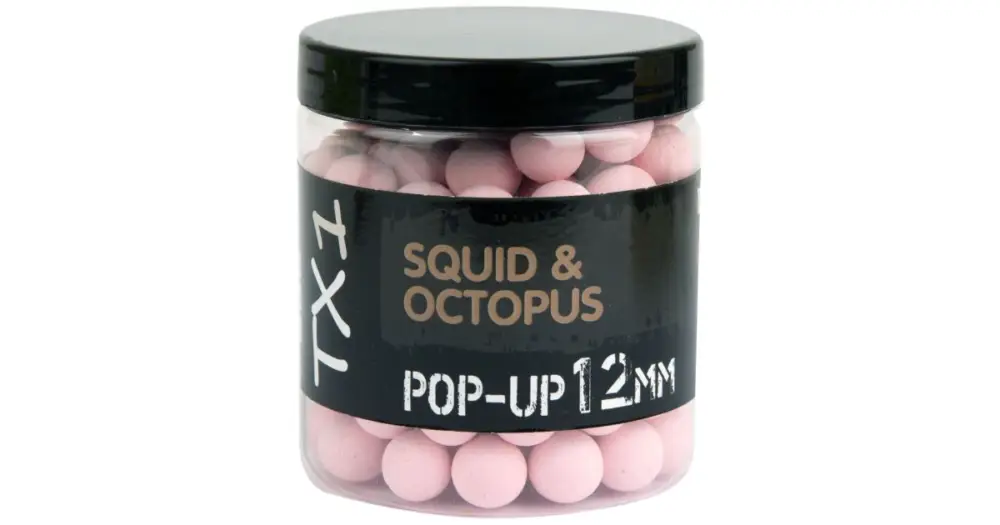 Shimano Plovoucí Boilie TX1 Pop Up Squid & Octopus Washed Out Pink - 12 mm 50 g Sleva