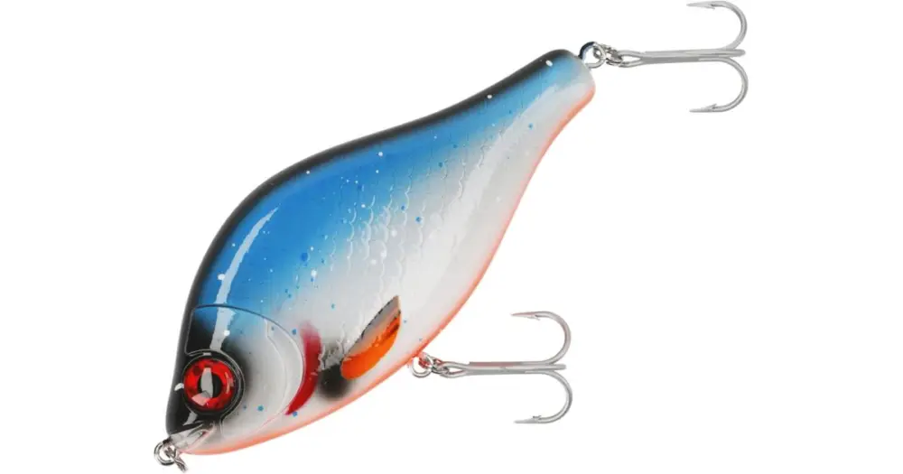 Super Cena Mikado Wobler MFT Jerk Suspending Blue Roach - 10 cm 42 g