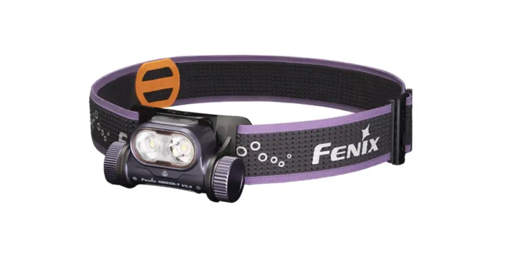 Fenix Nabíjecí Čelovka HM65R-T V2.0 Tmavě Fialová Přímo Od Výrobce
