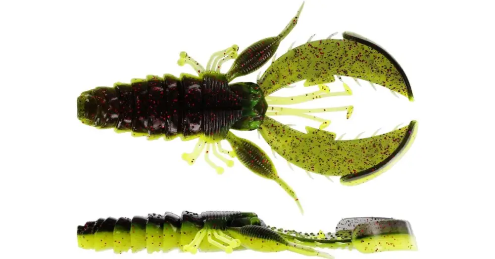 Westin Gumová Nástraha Crecraw Creaturebait Black Chartreuse Autentický