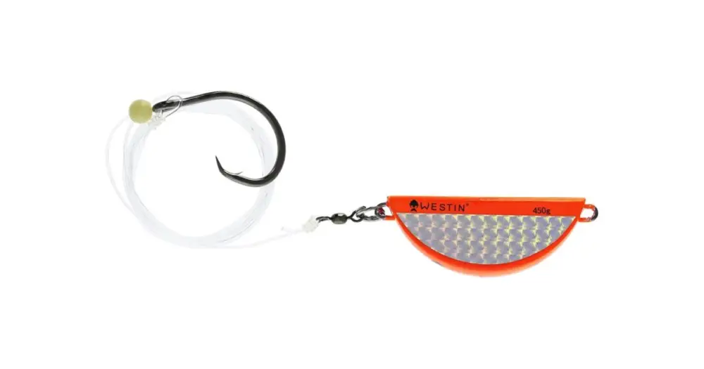 Westin Návazec Halibut Anti Twist Rig Circle Hook Orange Flash - 350 g Časově Omezené