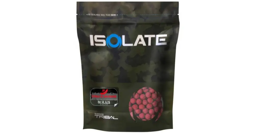 Shimano Boilies Isolate Chilli Sausage - 3 kg 18 mm Zlevněný